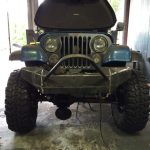 custom fabricated front bumper for jeep