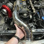 custom fabricated turbo downpipe